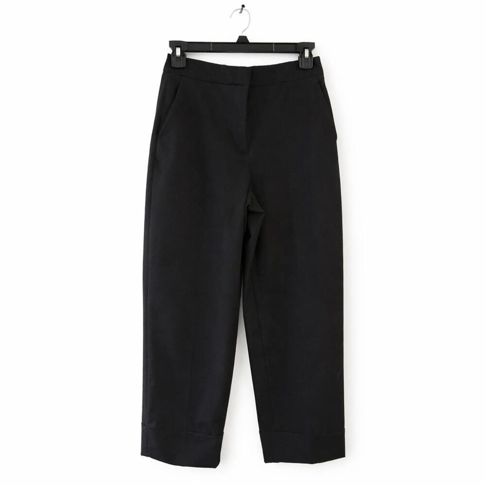 ZARA High Rise Ankle Pants | Tailored Minimalist Capsule Trousers | Size S - Picture 3 of 8
